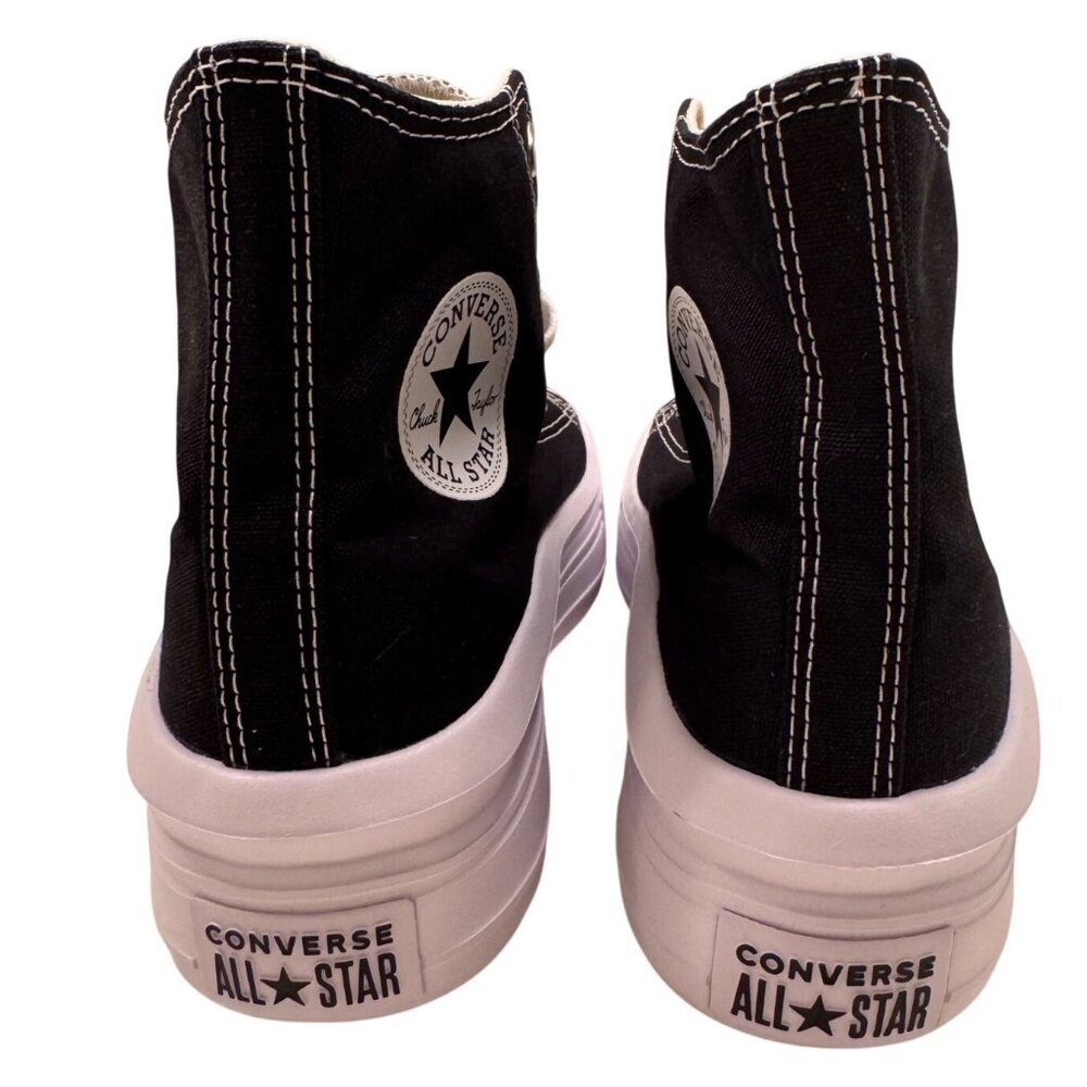 Chuck Taylor All Star Move Platform Converse Size Women's 9.5 EU 41 NWT Black - Picture 3 of 16